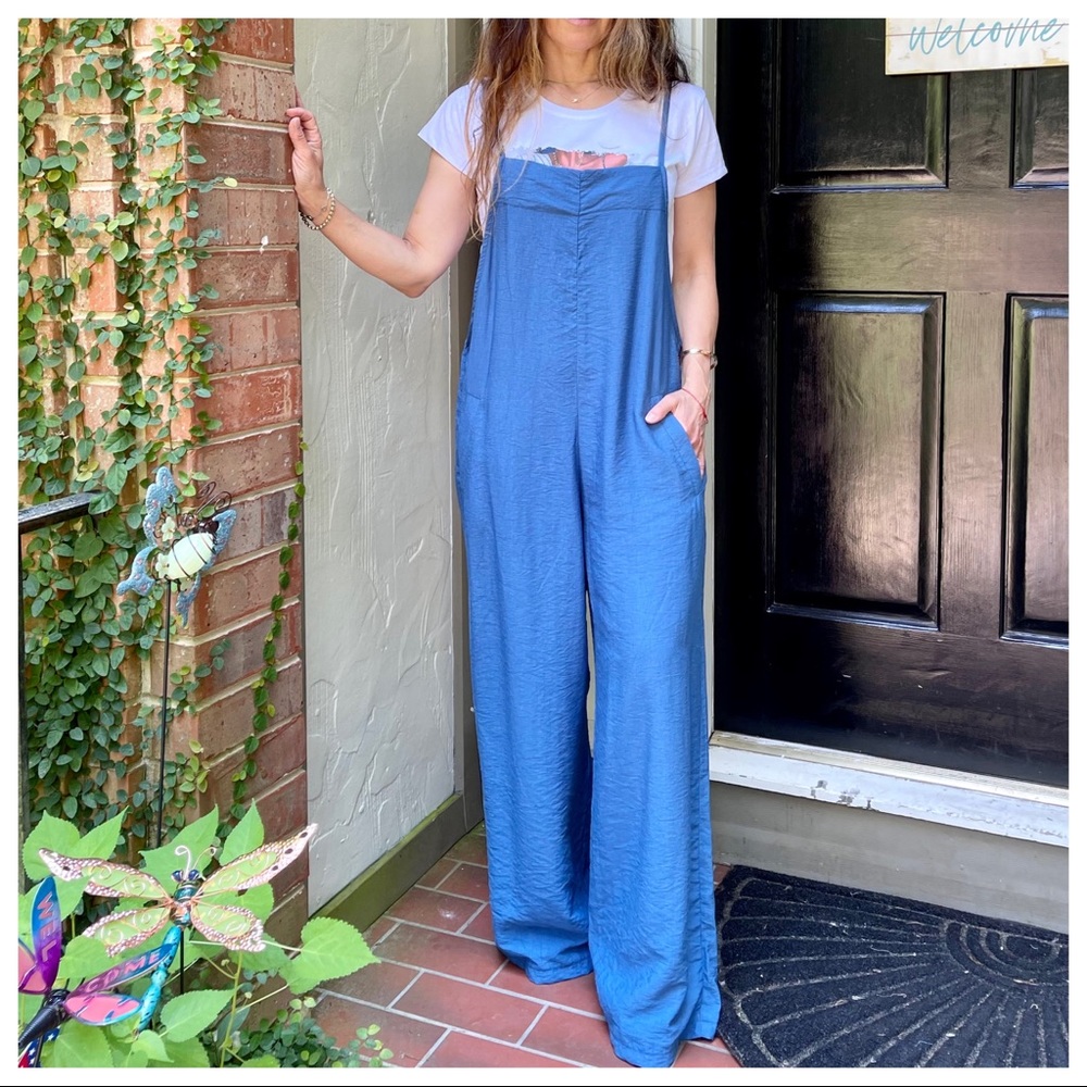 ✨LAST ONE✨Paris Chic wide leg side pockets jumpsuit - Picture 4 of 7